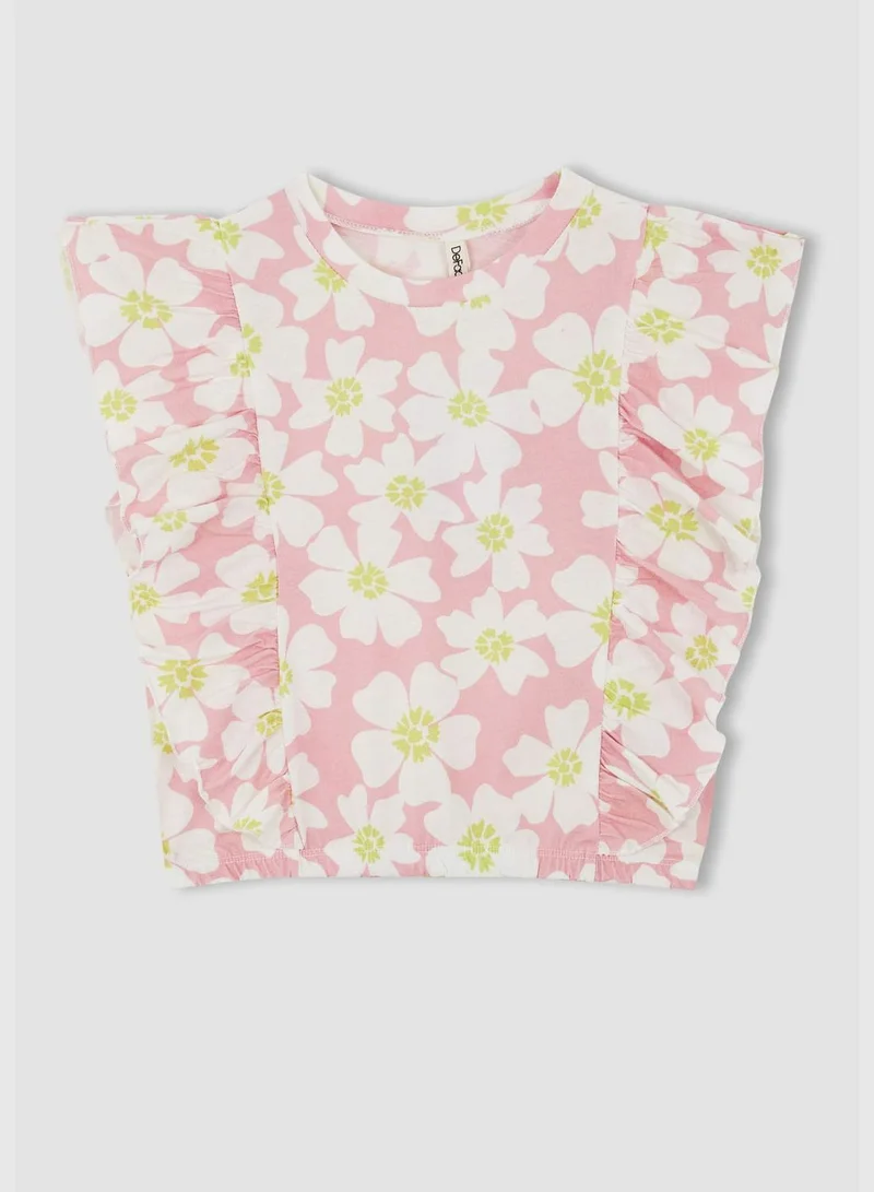 DeFacto Girl Cropped Fit Short Sleeve Body
