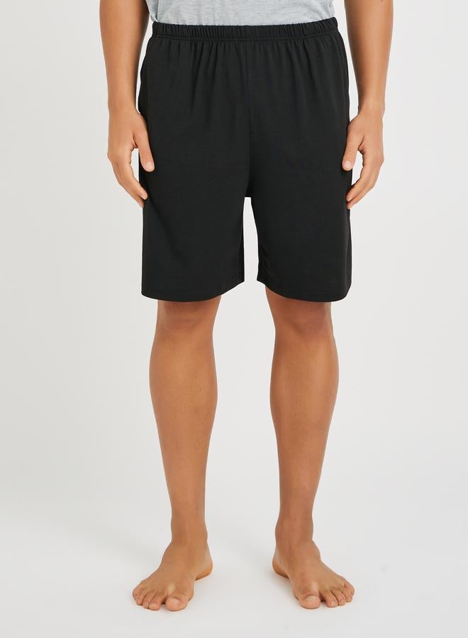 ستايلي طقم تيشيرت وشورت بأكمام راجلان وطبعة شعار ستايلي - Image 5