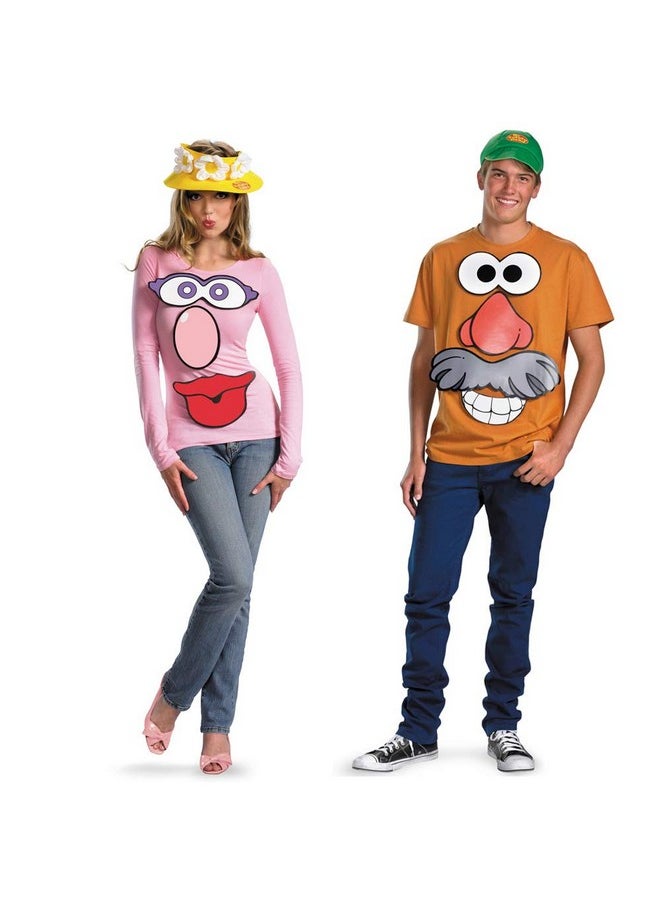 Disguise Disguise Women's Hasbro Game Mr. Mrs. Potato Head Costume Kit, White/Pink/Red/Grey, One Size  - Image 1