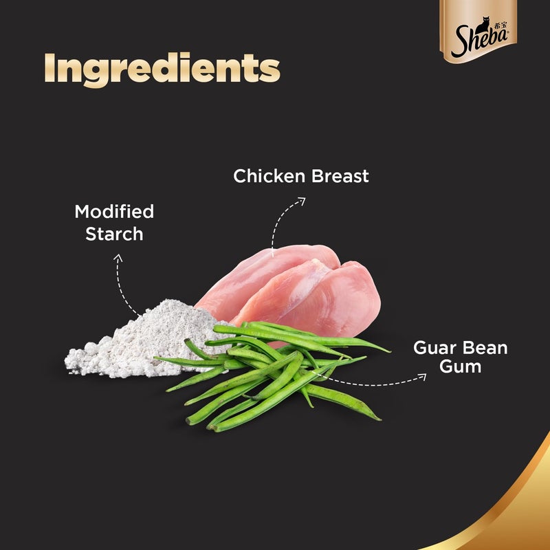 Sheba Adult Premium Wet Cat Food, Succulent Chicken Breast in Gravy, 4 Cans (4 x 85g) - Image 4
