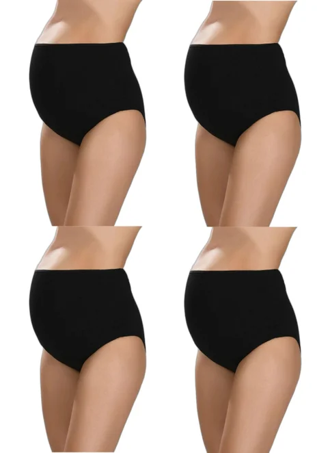 Arma Yıldız 100% Cotton Maternity Briefs Black 4-Pack