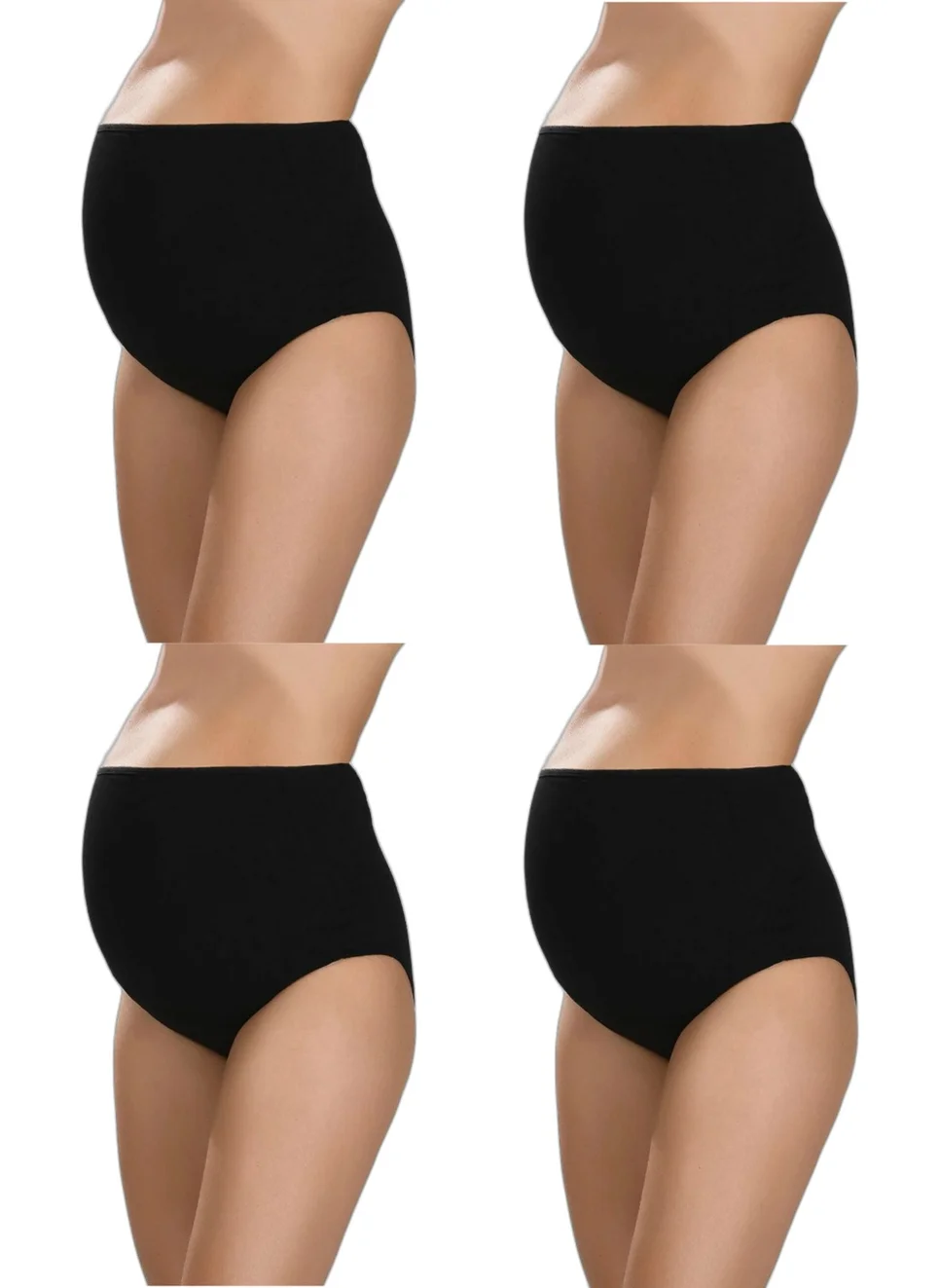 Arma Yıldız 100% Cotton Maternity Briefs Black 4-Pack