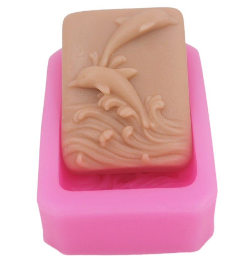 Longzang 25 Lovely Dolphins 0957 Craft Art Silicone Soap Mold Craft Molds DIY