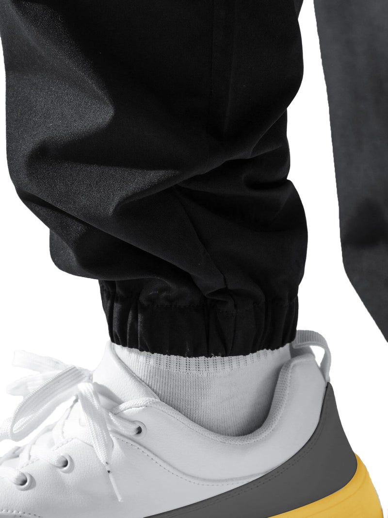 Jump Cuts Boys Mid Rise ||NASA Printed||Black and White||Polyester||Slim Fit||Cargo Pant, 8 Year-9 Year - Image 3