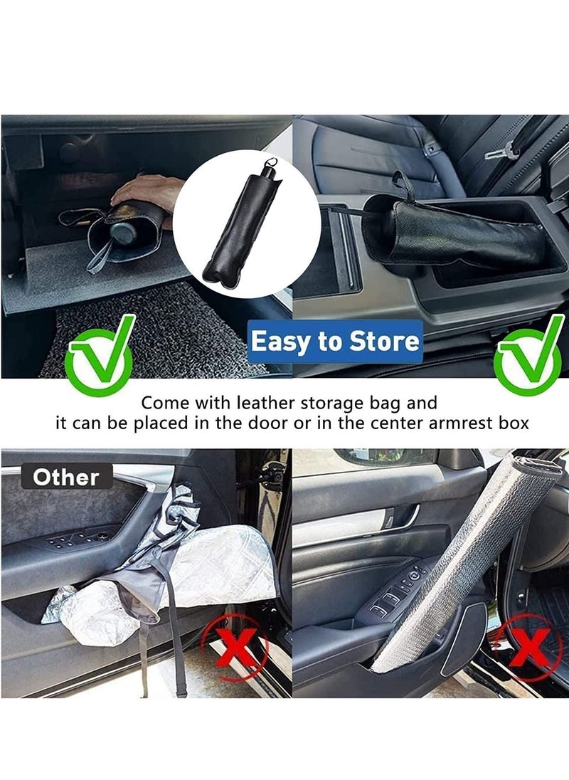 Car Sunshades for Windshield, Foldable Car Windshield Sun Shade Umbrella, Full Cover Automotive Sunshades Umbrella for Car Front Windshield, Sun Shade for Protecting Vehicle from UV Sun and Heat