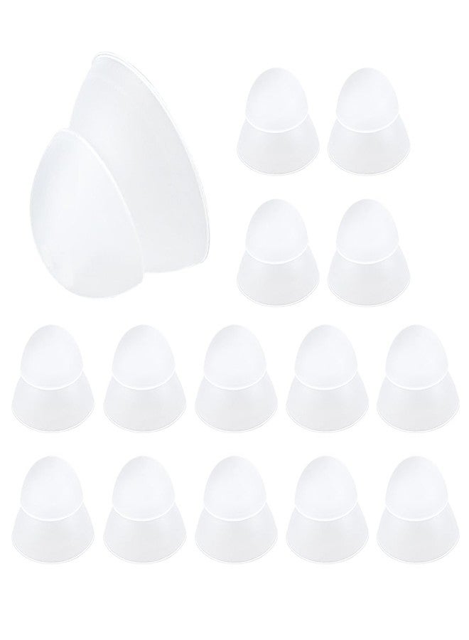 DOERDO DD 15 Pcs Hearing Aid Domes, Silicone Dome Hearing Aid Supplies Replacement Soft Silicone Ear Tips Domes for Hearing Resound Accessories, L - Image 1