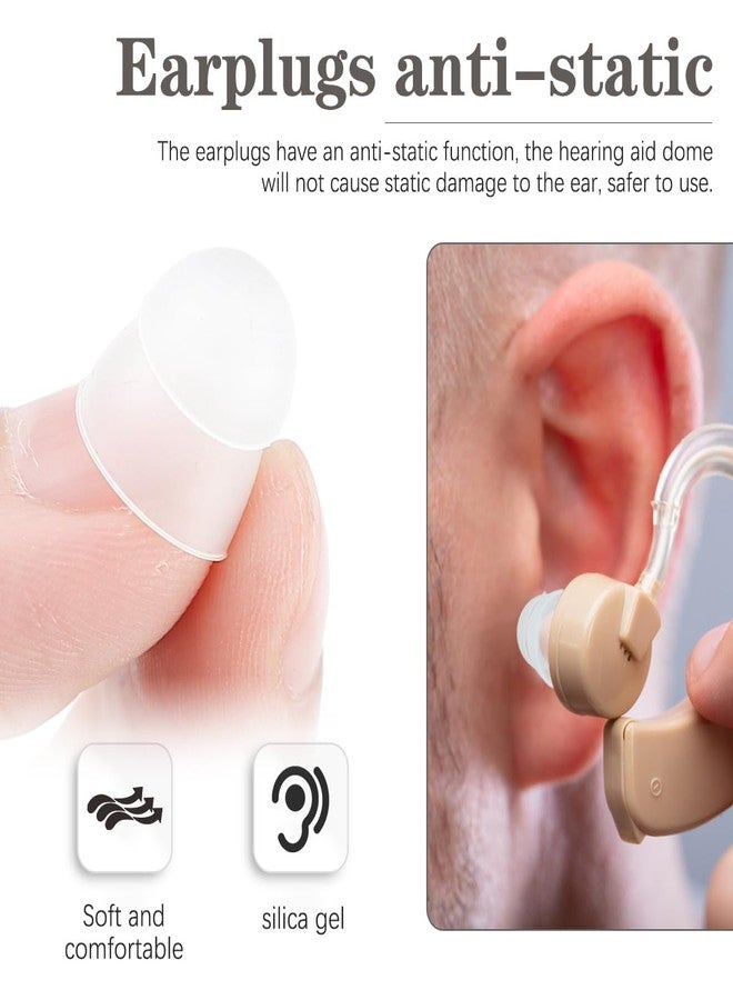 DOERDO DD 15 Pcs Hearing Aid Domes, Silicone Dome Hearing Aid Supplies Replacement Soft Silicone Ear Tips Domes for Hearing Resound Accessories, L - Image 4