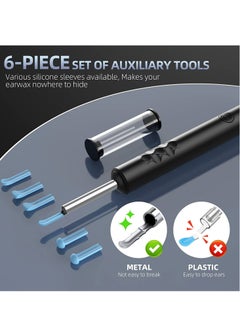 Joyelink Ear Wax Removal, Wi-Fi Visible Ear Cleaner Kit , Ear Wax Removal Tool with 1080 HD Camera and 6 Ear Scoops (Black)  - Image 3