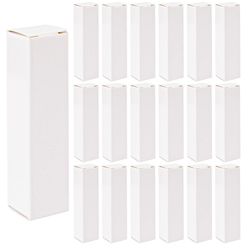 AUEAR 50 Pack White Kraft Paper Lipstick Boxes Empty Lip Gross Box 335x079x079 Rectangle Balm Perfume Essence Oil Packaging Cases for DIY Gloss Gift - Image 2