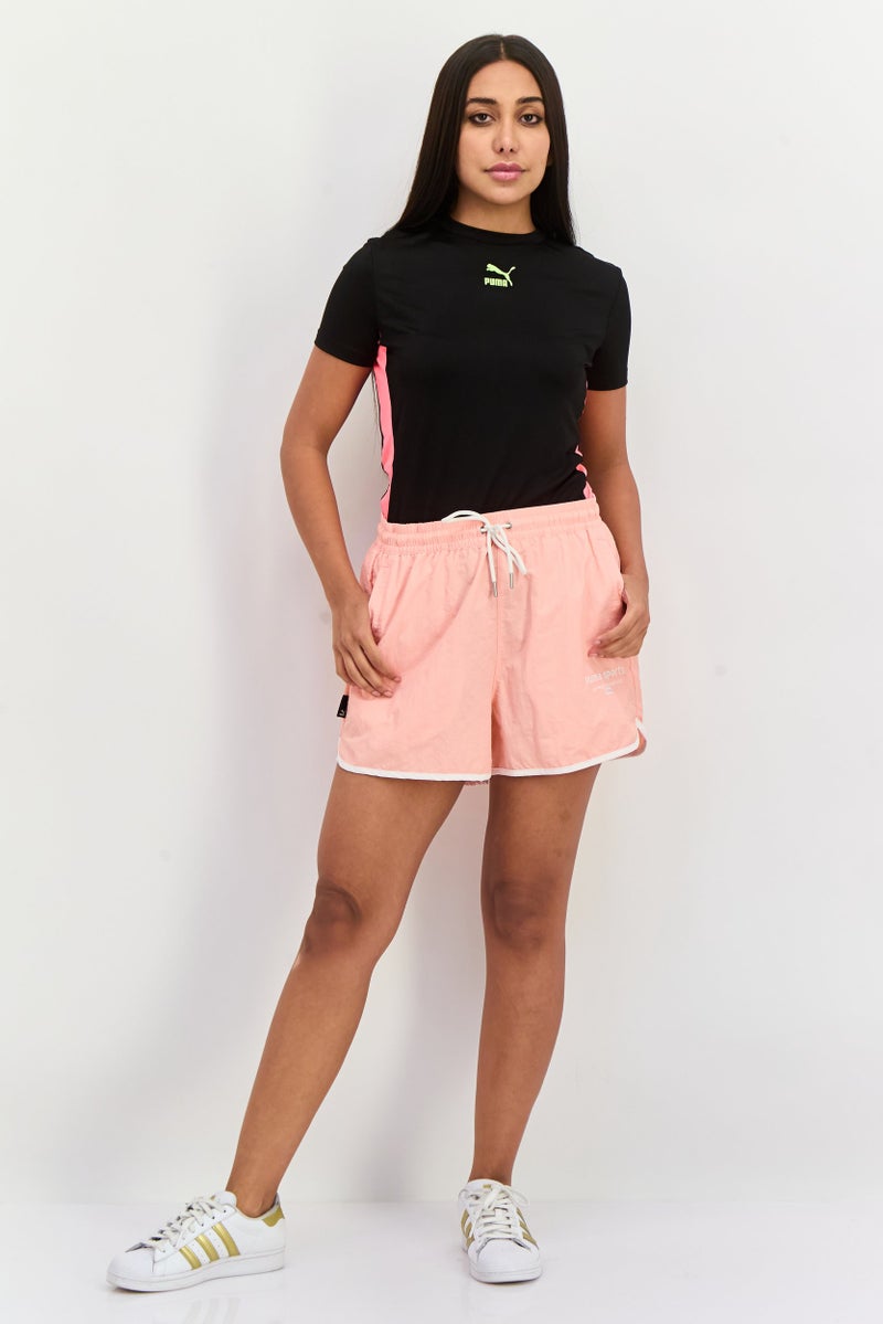 PUMA Women Sportswear Fit Brand Logo Training Shorts, Peach - Image 4