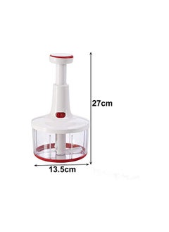 GTC Twist Cut Hand Food Processor Fruit Vegetable Cutter Chopper Slicer (T 201-38 Multicolor), 13.5x13.5x27cm  - Image 4