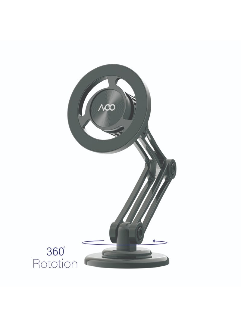 AVOO Strong Magnetic Car Phone Holder with 3-Axis Height Adjustment, 1080° Adjustable Angle Phone Holder with Strong Nano Adhesive, No Trace and Super Load-bearing Capacity, Compatible with Various Cell Phones. - Image 3