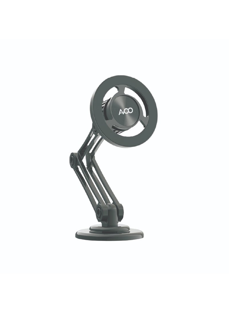 AVOO Strong Magnetic Car Phone Holder with 3-Axis Height Adjustment, 1080° Adjustable Angle Phone Holder with Strong Nano Adhesive, No Trace and Super Load-bearing Capacity, Compatible with Various Cell Phones. - Image 1