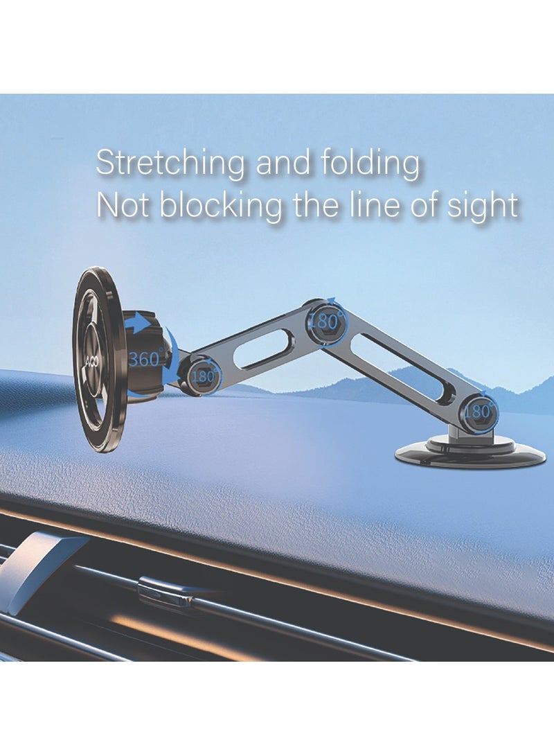 AVOO Strong Magnetic Car Phone Holder with 3-Axis Height Adjustment, 1080° Adjustable Angle Phone Holder with Strong Nano Adhesive, No Trace and Super Load-bearing Capacity, Compatible with Various Cell Phones. - Image 4