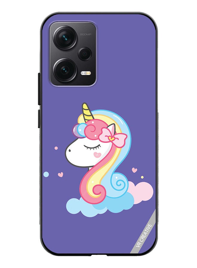 VR CREATIVE Protective Case Cover For Xiaomi Redmi Note 12 Discovery Unicorn 2 Design Multicolour - Image 1