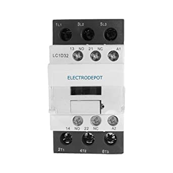 Electrodepot 20 Amp Motor Control AC Contactor 18A 3 Phase 3-Pole, Lighting 32A Coil 120V - 100% Quality - Image 1
