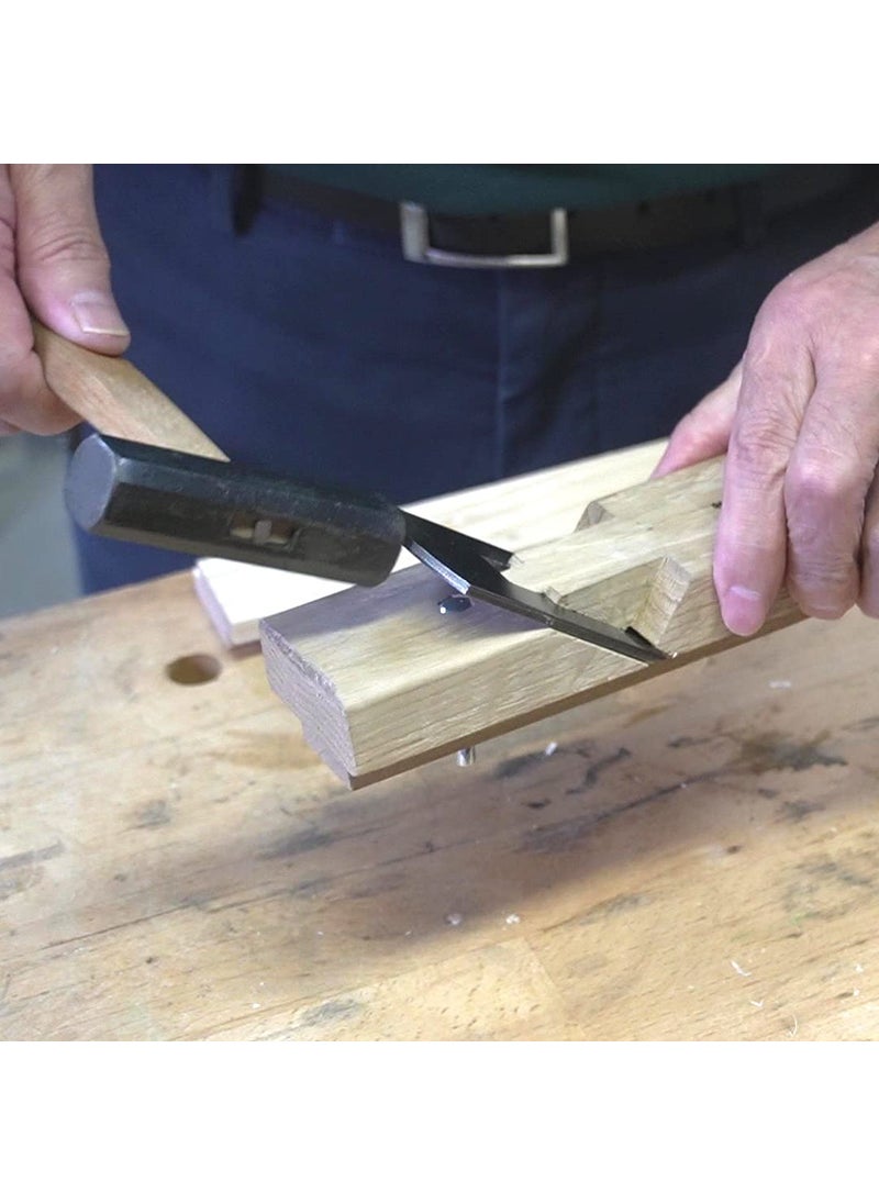 KAKURI KAKURI Rabbet Plane 12mm for Woodworking, Adjustable Double-Sided Blade, Japanese Hand Plane KANNA Manual Block Plane Tool for Wood, Razor Sharp Japanese Steel Blade & Oak Body, Made in JAPAN  - Image 3