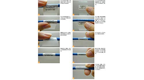 Panduit R100X150V1C SelfLaminating CableWire Label Cassette for LS8ELS8EQ HandHeld Thermal Transfer Printer White - Image 3