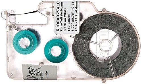 Panduit R100X150V1C SelfLaminating CableWire Label Cassette for LS8ELS8EQ HandHeld Thermal Transfer Printer White - Image 1