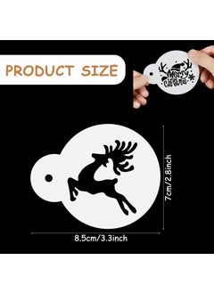 Marspark 30 Pieces Christmas and Thanksgiving Cookie Stencils - Reusable Cake Templates for DIY Baking - Holiday Dessert Decorating Tools for Food and Craft  - Image 2