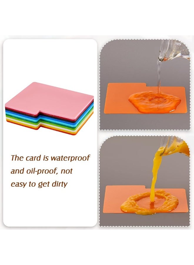 Zomiboo Horizontal Trading Card Dividers, Plastic Divider Cards, Colored Card Separators with Tabs, Card Dividers for Sport Game Playing Cards, 3 x 3.8 inch (50) - Image 4