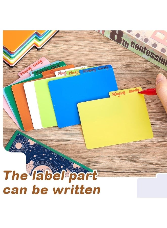 Zomiboo Horizontal Trading Card Dividers, Plastic Divider Cards, Colored Card Separators with Tabs, Card Dividers for Sport Game Playing Cards, 3 x 3.8 inch (50) - Image 2