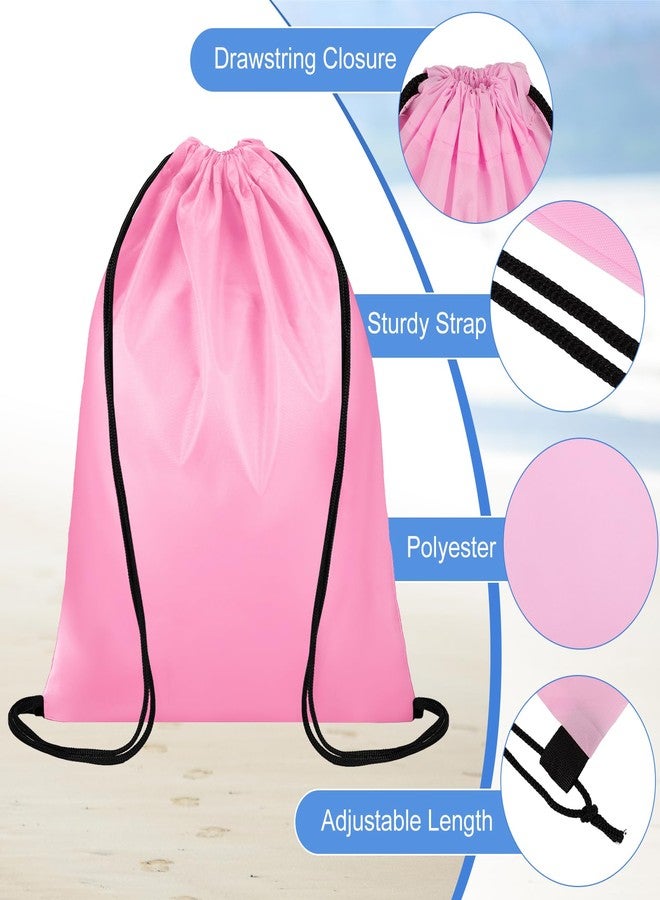 Dntorx 12 Colors Drawstring Backpacks Bulk, Drawstring Bags DIY Waterproof Nylon Cinch Bags for Sports, Gym, Travel, Swimming, Beach, Men&Women, Lightweight, Reusable - Image 3