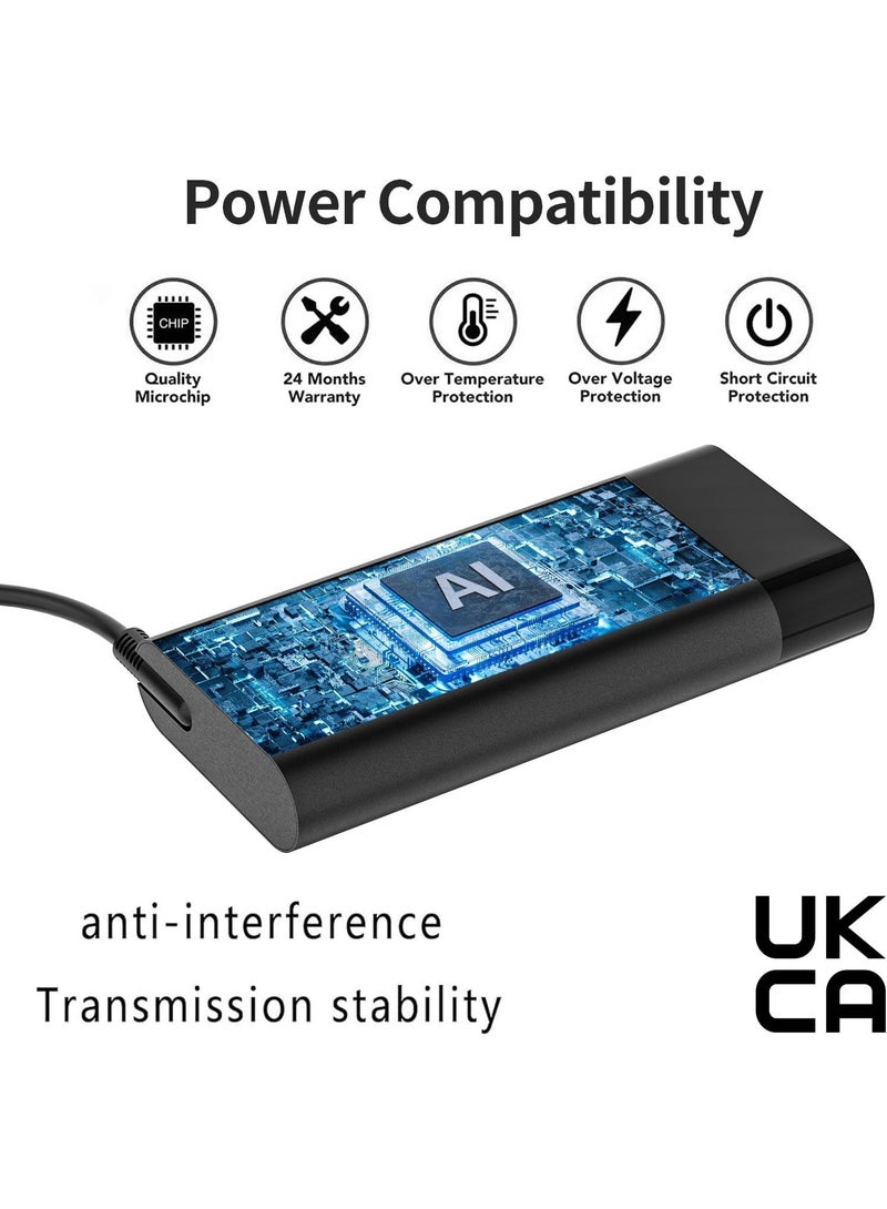 Terabyte محول طاقة 230 واط مناسب لجهاز HP Omen 15 16 17 Victus 16 شاحن لابتوب الألعاب ZBook Fury 16 G8 G9 G10، TPN-Q265 M41303-001 TPN-LA10 TPN-DA12 19.5 فولت 11.8 أمبير كابل طاقة - Image 3