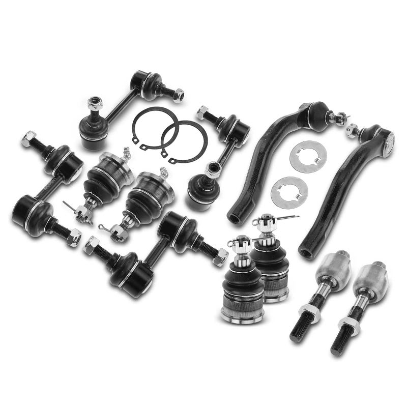 A-Premium 12Pcs Front Rear Suspension Kit Sway Bar Link Tie Rod End Ball Joint Compatible with Honda Accord 2003-2007 L4 2.4L - Image 1