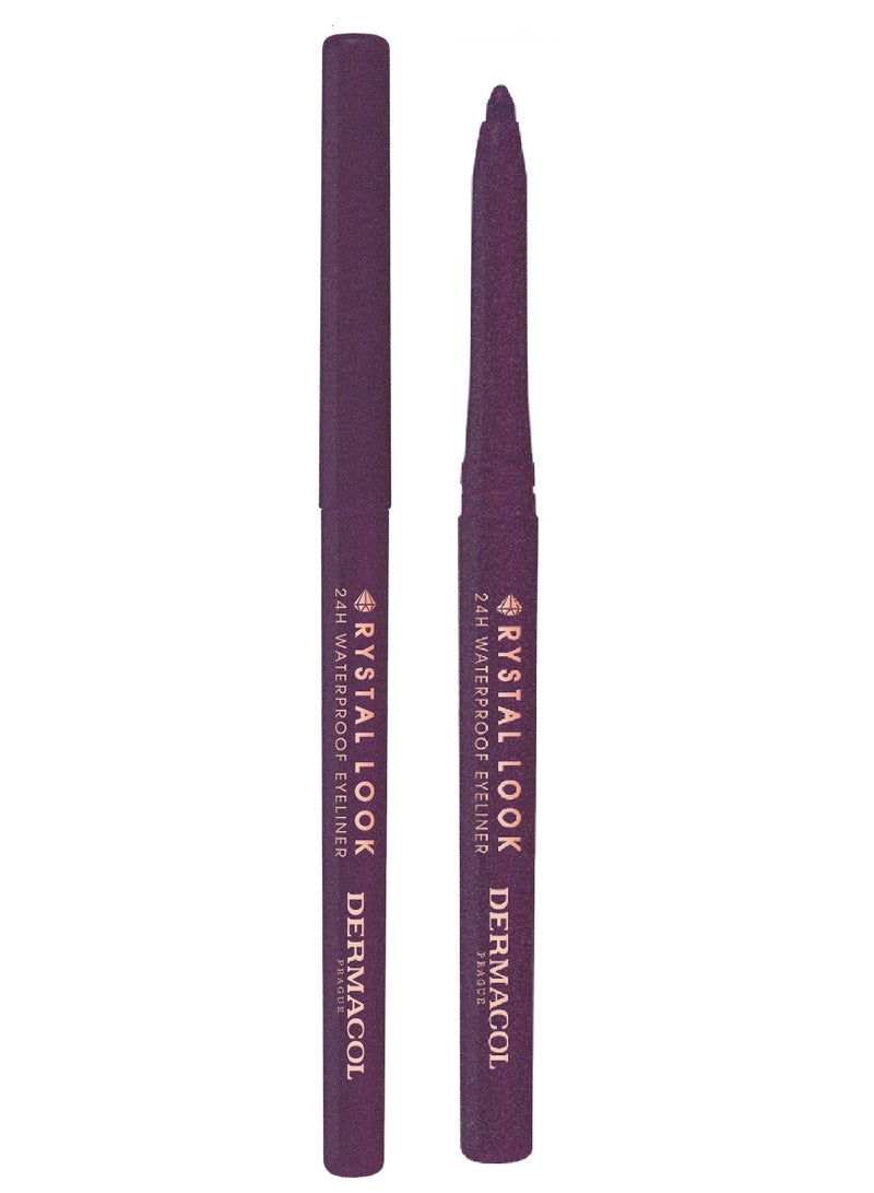 Dermacol Crystal look automatic eyeliner Violet nr 02 - Image 3