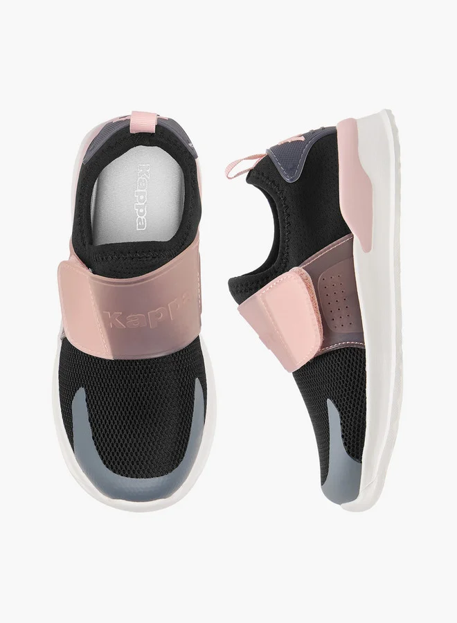 Kappa Girls' Logo Detail Sports Shoes with Hook and Loop Closure