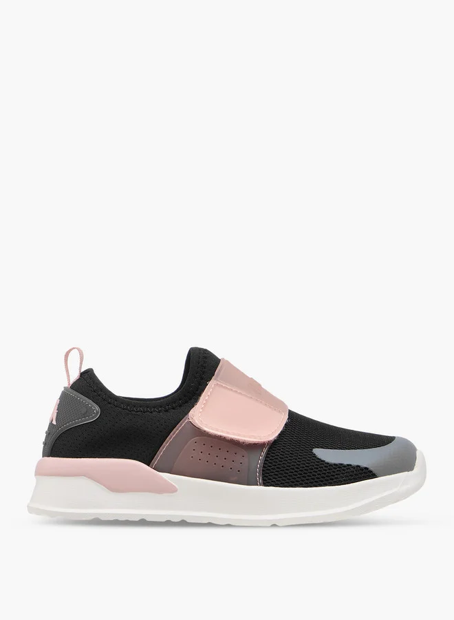 Kappa Girls' Logo Detail Sports Shoes with Hook and Loop Closure