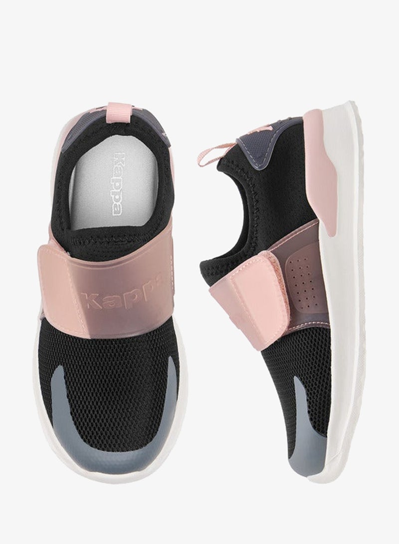 Kappa Girls' Logo Detail Sports Shoes with Hook and Loop Closure - Image 3