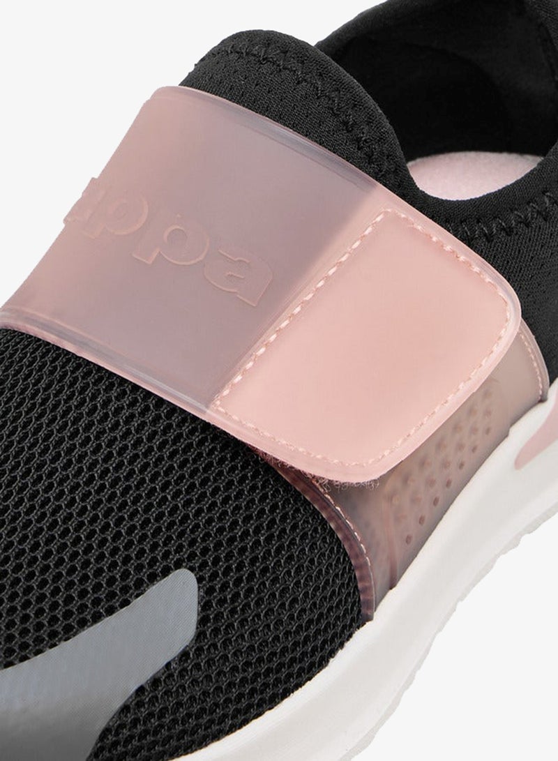 Kappa Girls' Logo Detail Sports Shoes with Hook and Loop Closure - Image 4