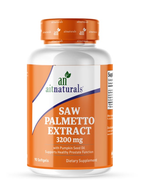 Saw Palmetto Extract 3200 Mg With Pumpkin Seed Oil, 90 Softgels