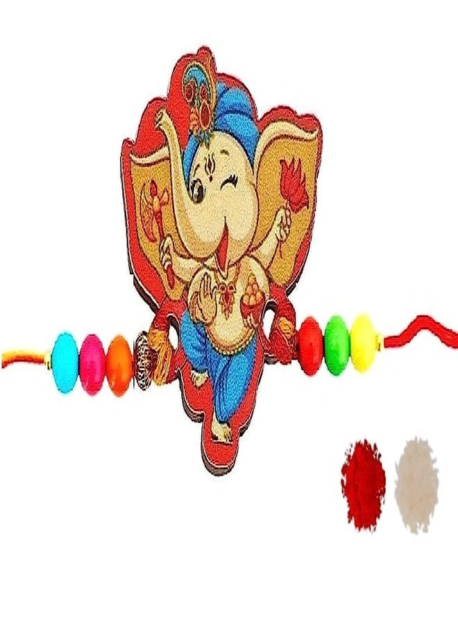 VR Creatives Kids Lord Ganesh/Ganesha Rakhi for Brother Kids Boy Girls Combo, Kids Watch Rakhi on Rakshabandhan Gift For Brother - Image 2