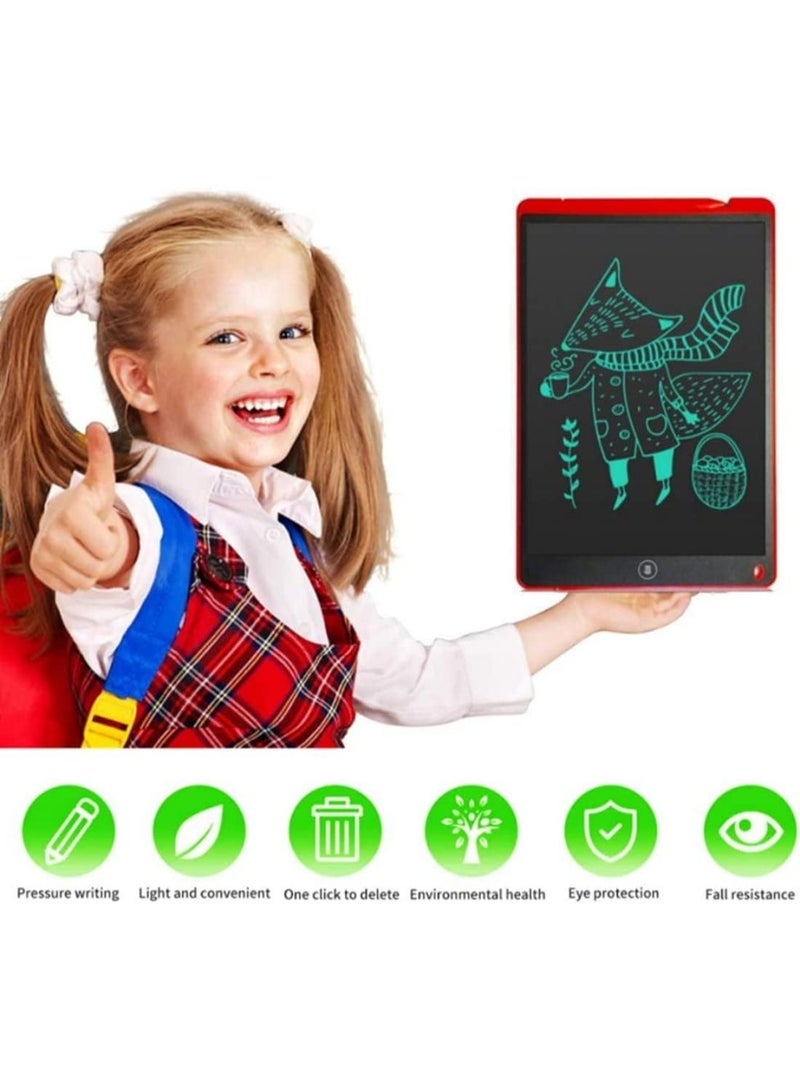 SKY-TOUCH LCD Writing Tablet 8.5 Inch, Doodle Pad Portable Erasable Reusable Writing and Drawing Pad, Learning Toys Kids Writing Pad for Boys and Girls (Red) - Image 5