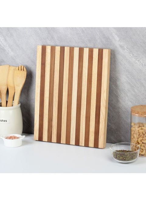 Loretta Rubber Wood Chopping Board 38.5 X 30 X 3  Cm