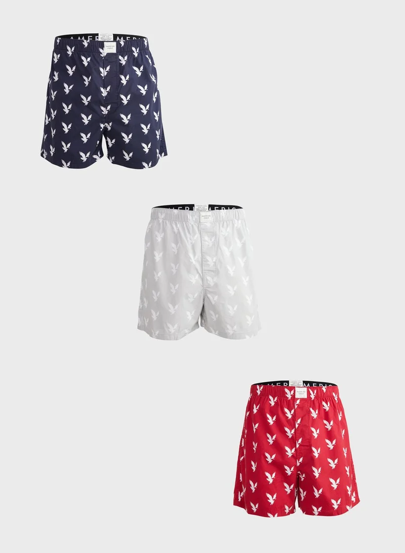 امريكان ايجل 3 Pack Assorted Boxers