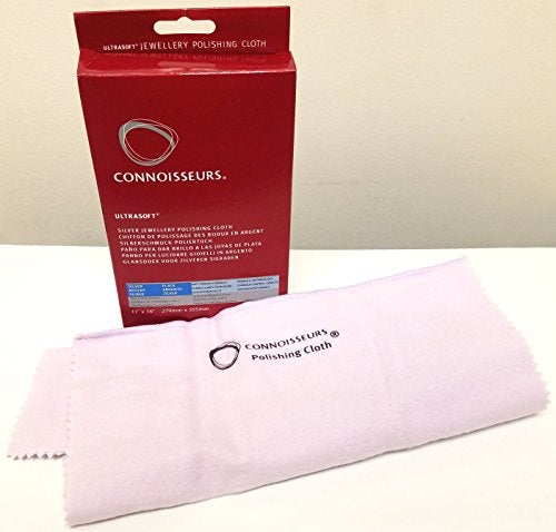 Connoisseurs Silver Cleaning Cloth, Ultra Soft Polishing Cloth for Cleaning, Polishing and Restoring The Shine of Jewelry, 100% Cotton Fiber, 28 x 35 cm - Image 2