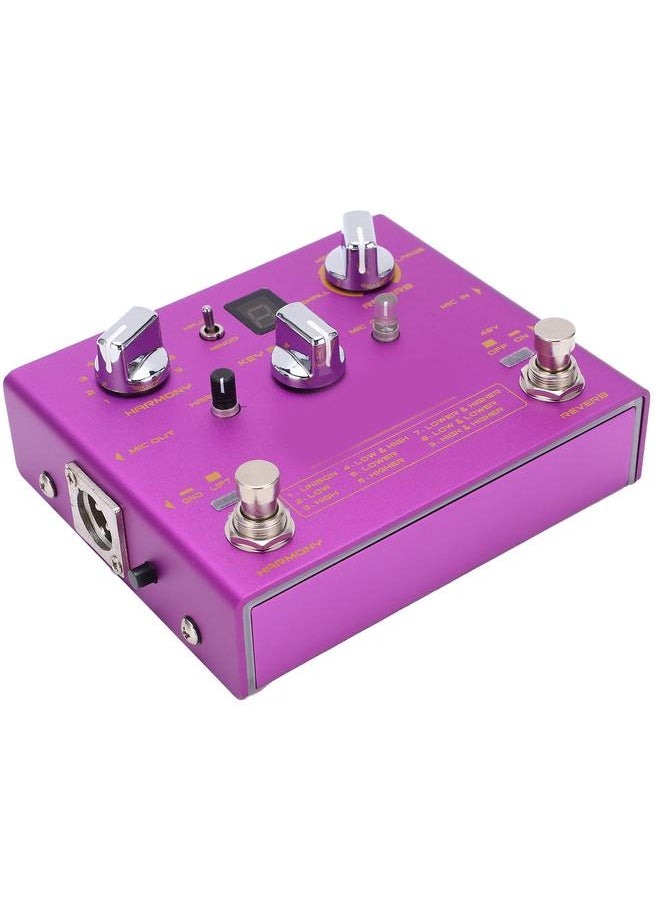 Thoraya - Vocal Effects Adjustable 9 Reverb 12 Intervals Maj Min Metal Effect Pedal DC 9V 500mA - Image 1