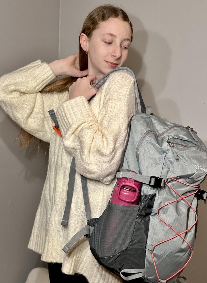 جي4فري حقيبة ظهر خفيفة الوزن للمشي لمسافات طويلة من G4Free سعة 30 لترًا للرجال والنساء، معتمدة من شركات الطيران، مناسبة للسفر والعمل والرحلات القصيرة (رمادي) - Image 2