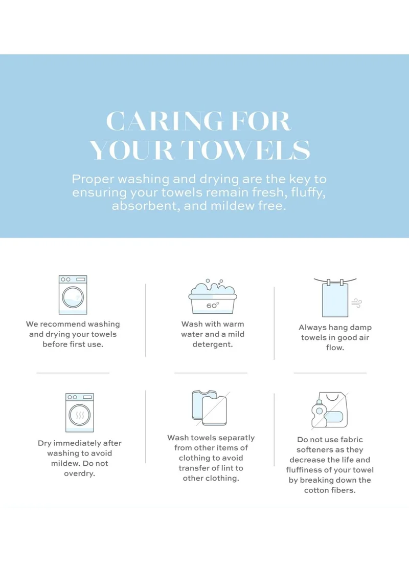 1 تشيس Luxury Cotton Face Towel - Large Hotel Spa Bathroom Face Towel Set of 12 Light Blue