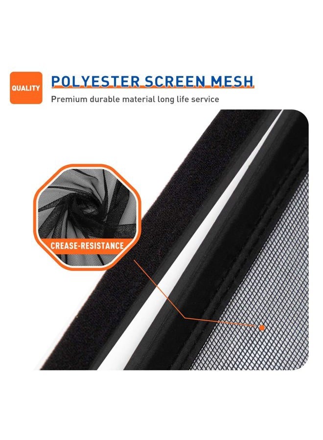 MAGZO Magnetic Screen Door Fits Door Size 36 x 82 Inches(Black), Screen Size 38 x 83 Inches, Reinforced Side Opening Magnet Mesh Curtain for Sliding Door - Image 5