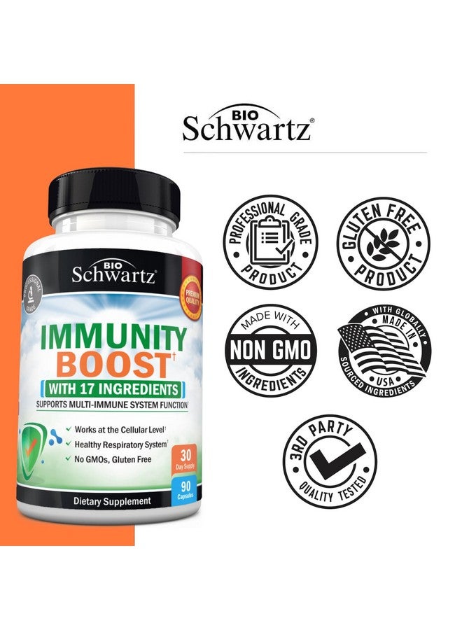 بيو شوارتز مكمل غذائي لدعم المناعة من بيوشوارتز - فيتامين سي مع مستخلص الزنك والبلسان الأسود ودنج النحل والزنجبيل وبيتا كاروتين، لتعزيز المناعة للبالغين، وفيتامينات مضادة للأكسدة للدفاع المناعي، 90 كبسولة - Image 5