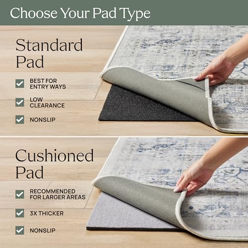 RUGGABLE Washable Vintage Runner Rug – Verena Dark Wood 2.5x7, Stain-Resistant, Non-Slip Hallway Runner – Machine Washable Rug for Hallway, Entryway, Living Room & Kitchen–with Standard Pad - Image 5