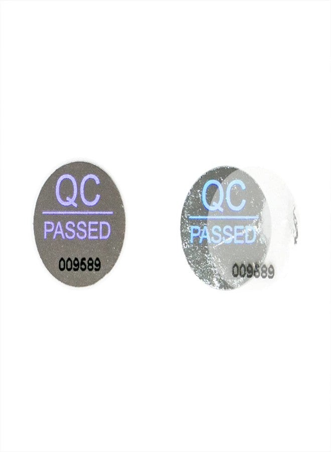 ILMBVM 1500pcs Silver High Security Seals Tamper Evident Sticker Warranty Void QC Passed Labels Hologram Stickers with Unique Serial Numbering 0.4Inch,GQYH - Image 3