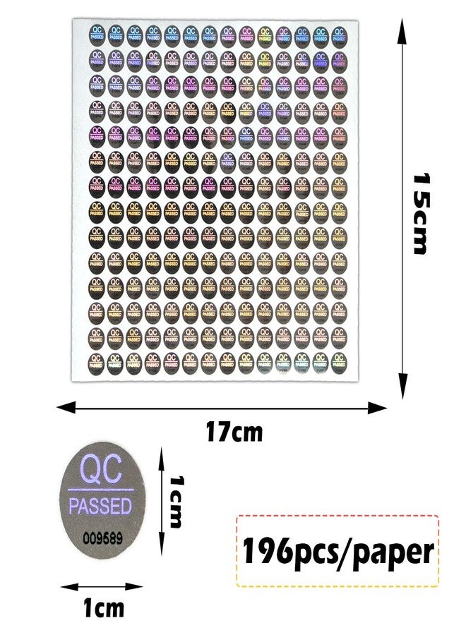 ILMBVM 1500pcs Silver High Security Seals Tamper Evident Sticker Warranty Void QC Passed Labels Hologram Stickers with Unique Serial Numbering 0.4Inch,GQYH - Image 4
