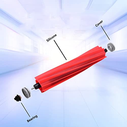 Rinakou Replacement Main Brush Roller for Roborock S7 & Q5 Series Robot Vacuum (2 Pcs, Rubber) - Image 3
