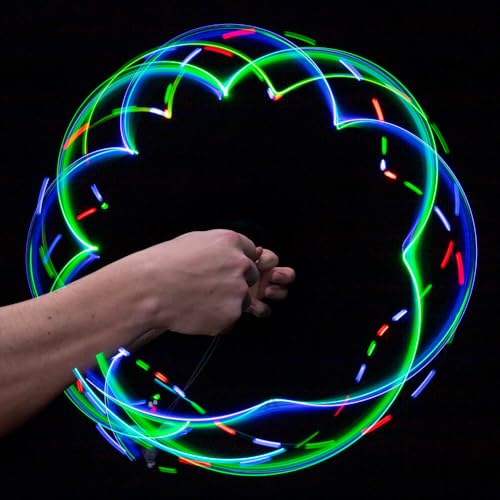 GloFX Team 8-LED Rave Double Orbit: True Color Orbital Flow Light Show - Image 2